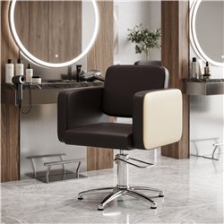 Sedia da parrucchiere Brisa moderno - rivestimenti personalizzabili e base in acciaio | Decovera