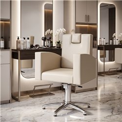 Sedia da parrucchiere Sion unisex in stile moderno con rivestimenti personalizzabili (24 tonalità) e sistema idraulico - Decover