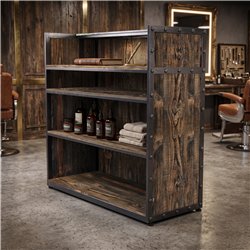 Weelko Valk Reception Desk - Retro Industrial Metal Frame