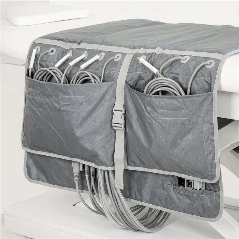 Folded Nimbus Beauty air pressure garment with its connections