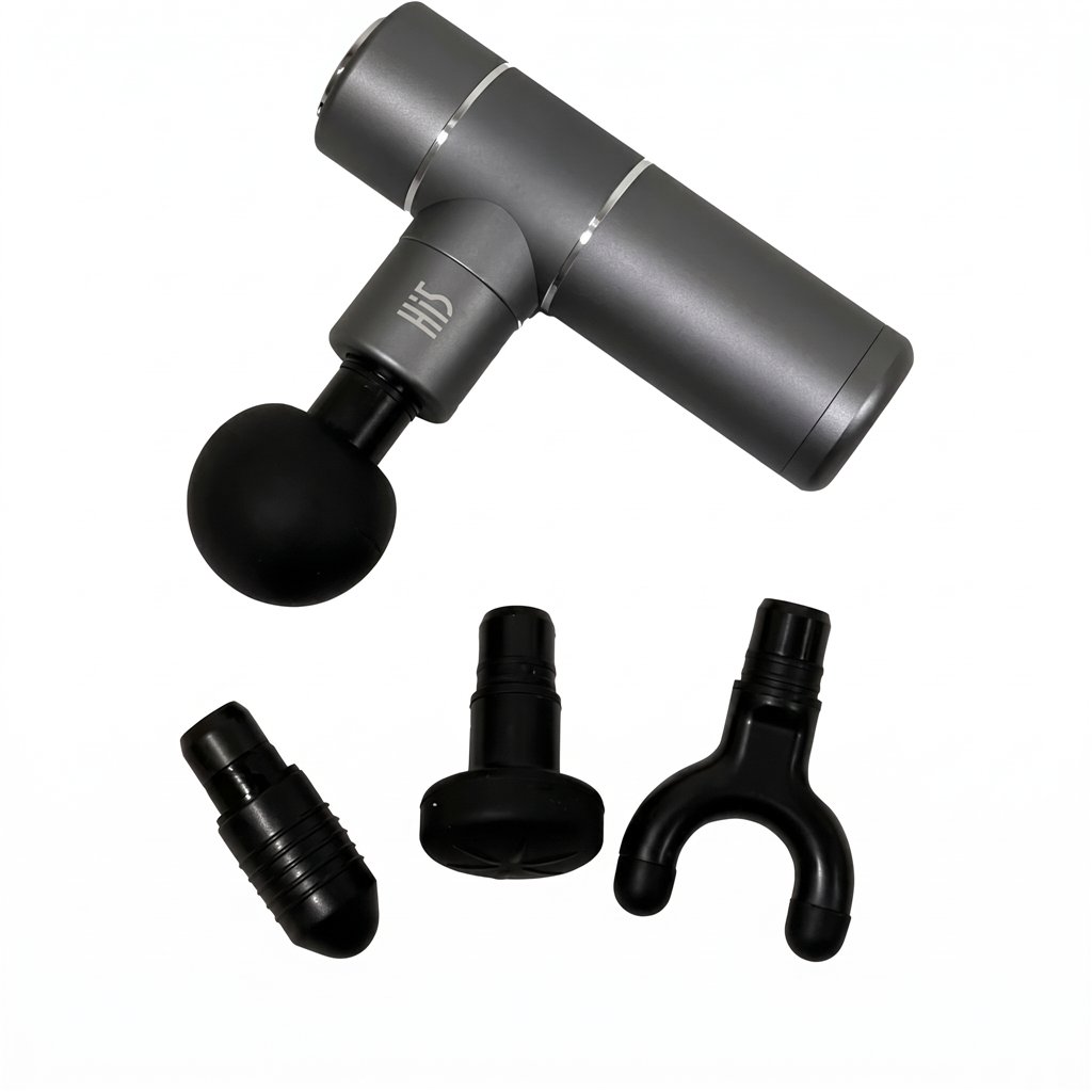 Weelko Portable Professional Massage Gun with 4 Heads and USB Charging