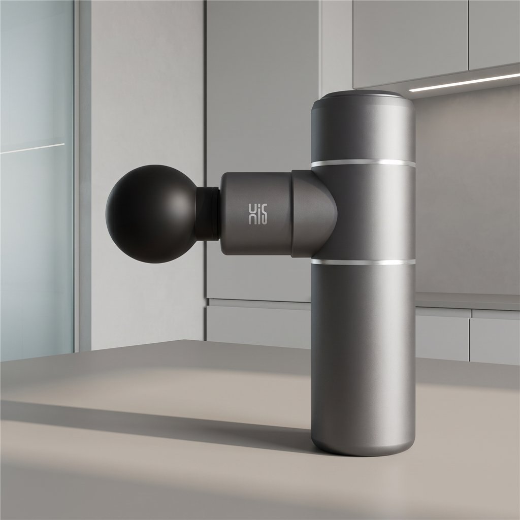 Weelko Portable Professional Massage Gun with 4 Heads and USB Charging