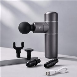 Weelko Tragbare Professionelle Massagepistole mit 4 Aufsätzen und USB-Ladung