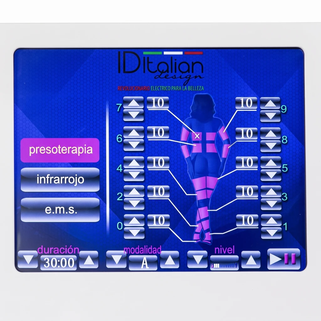 i-Medstetic Presoterapia 3 en 1 Digital Premium con Sauna y Electroestimulación