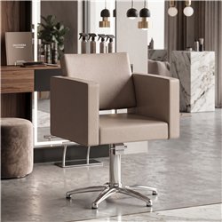 Sedia per parrucchiere Ática - design moderno personalizzabile, rivestimenti premium - Decovera