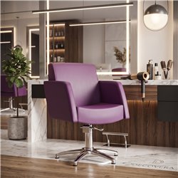Sedia da Parrucchiere Dream - Rivestimenti personalizzabili, pompa idraulica, struttura in acciaio inox | Decovera