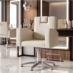 Chaise de coiffure unisexe à revêtements personnalisables Decovera