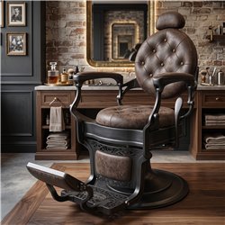 Chaise de barbier perfido gray vintage Fersan