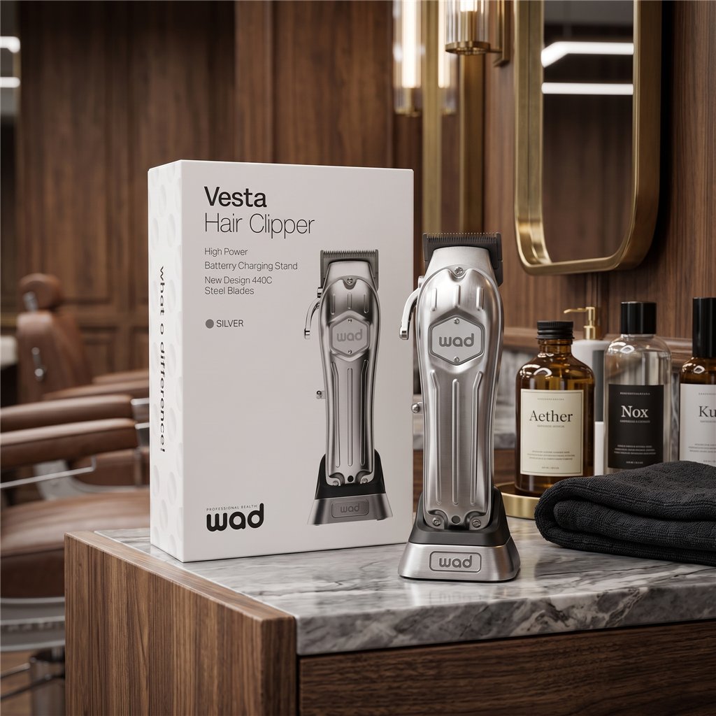 Wad Vesta Hair Clipper – Professional Cordless for Barbers