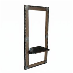 barber vanity with mirror & shelf - i-Medstetic