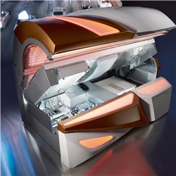 Luxura VEGAZ 9200 Highbrid Solarium, bronceado intenso y cuidado