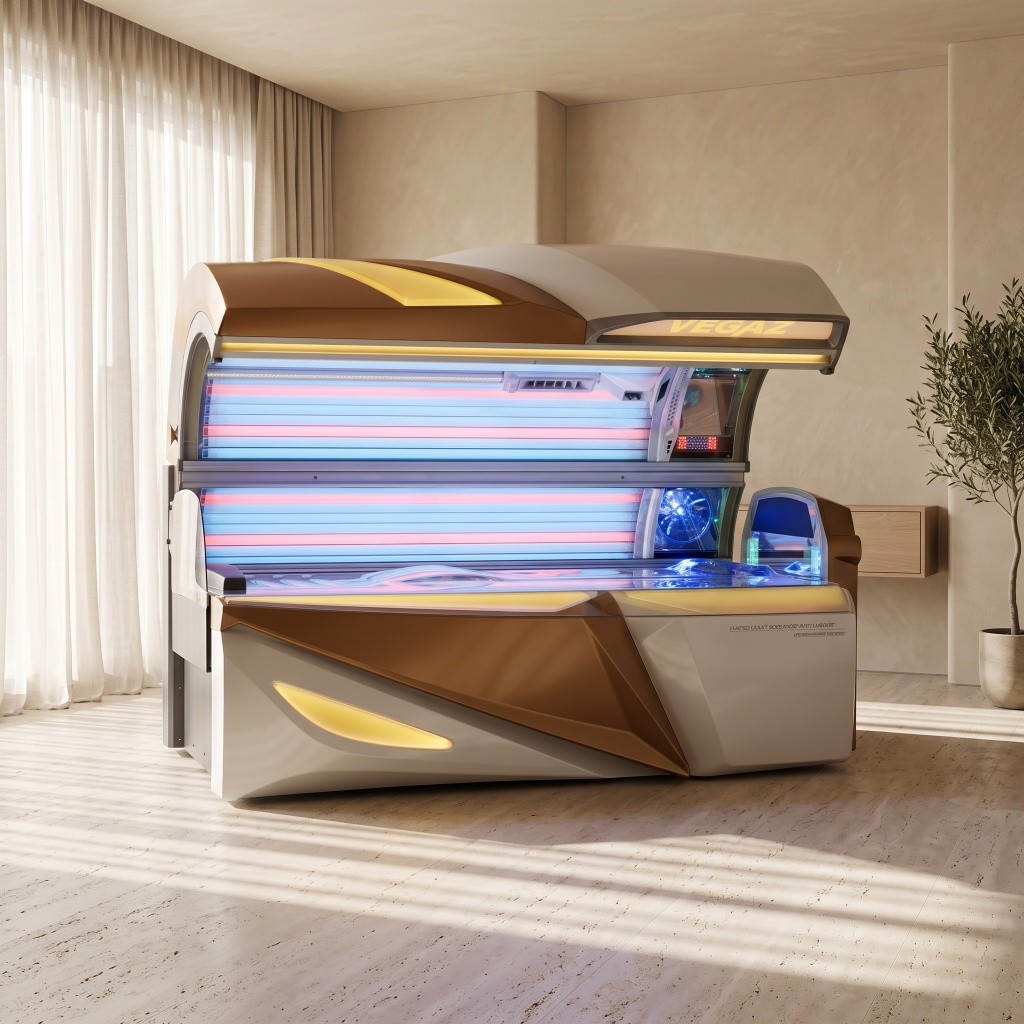 Luxura VEGAZ 9200 Highbrid Solarium, bronceado intenso y cuidado
