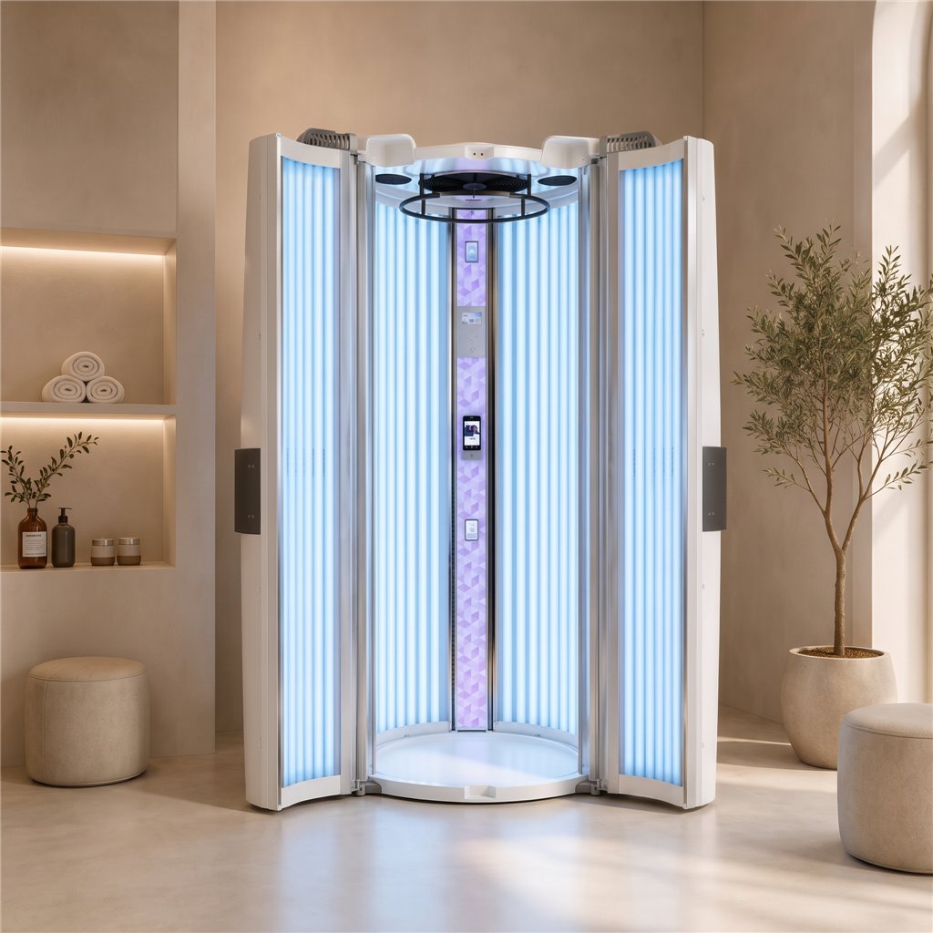 Hapro Luxura V6 42 XL Intensive – Stylish, Easy Vertical Tanning