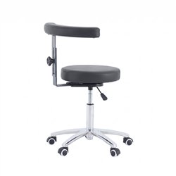 Taburete redondo WK CORE con reposabrazos giratorio 360°
