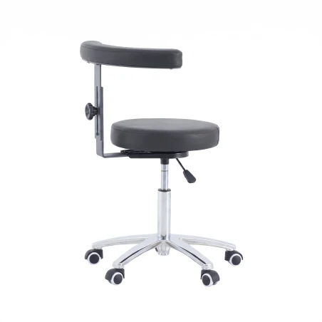 Taburete redondo WK CORE con reposabrazos giratorio 360°