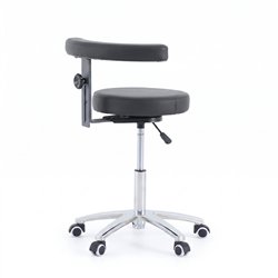 WK CORE round stool with 360° swivel armrest