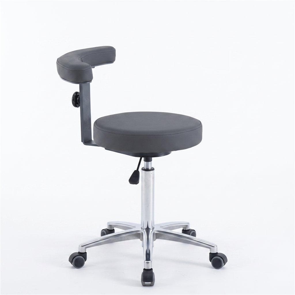 Runder WK CORE Hocker mit 360° drehbarer Armlehne