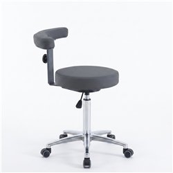Taburete redondo WK CORE con reposabrazos giratorio 360°