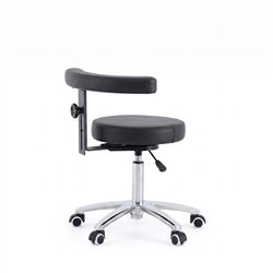 Taburete redondo WK CORE con reposabrazos giratorio 360°