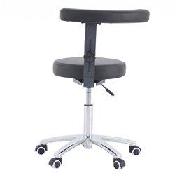 Taburete redondo WK CORE con reposabrazos giratorio 360°