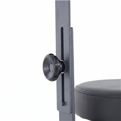 Runder WK CORE Hocker mit 360° drehbarer Armlehne