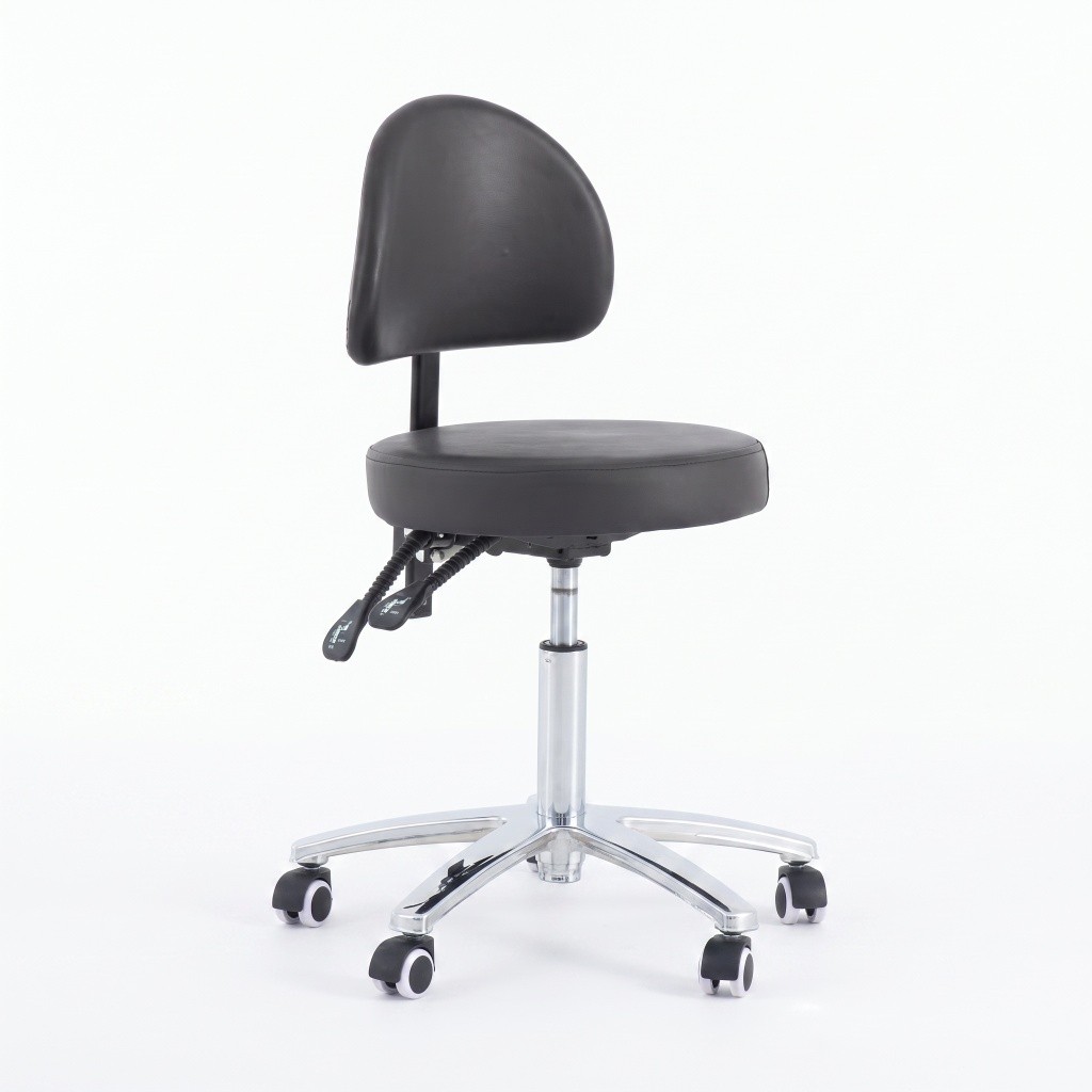 SUPP round stool with adjustable backrest WK / Confycare