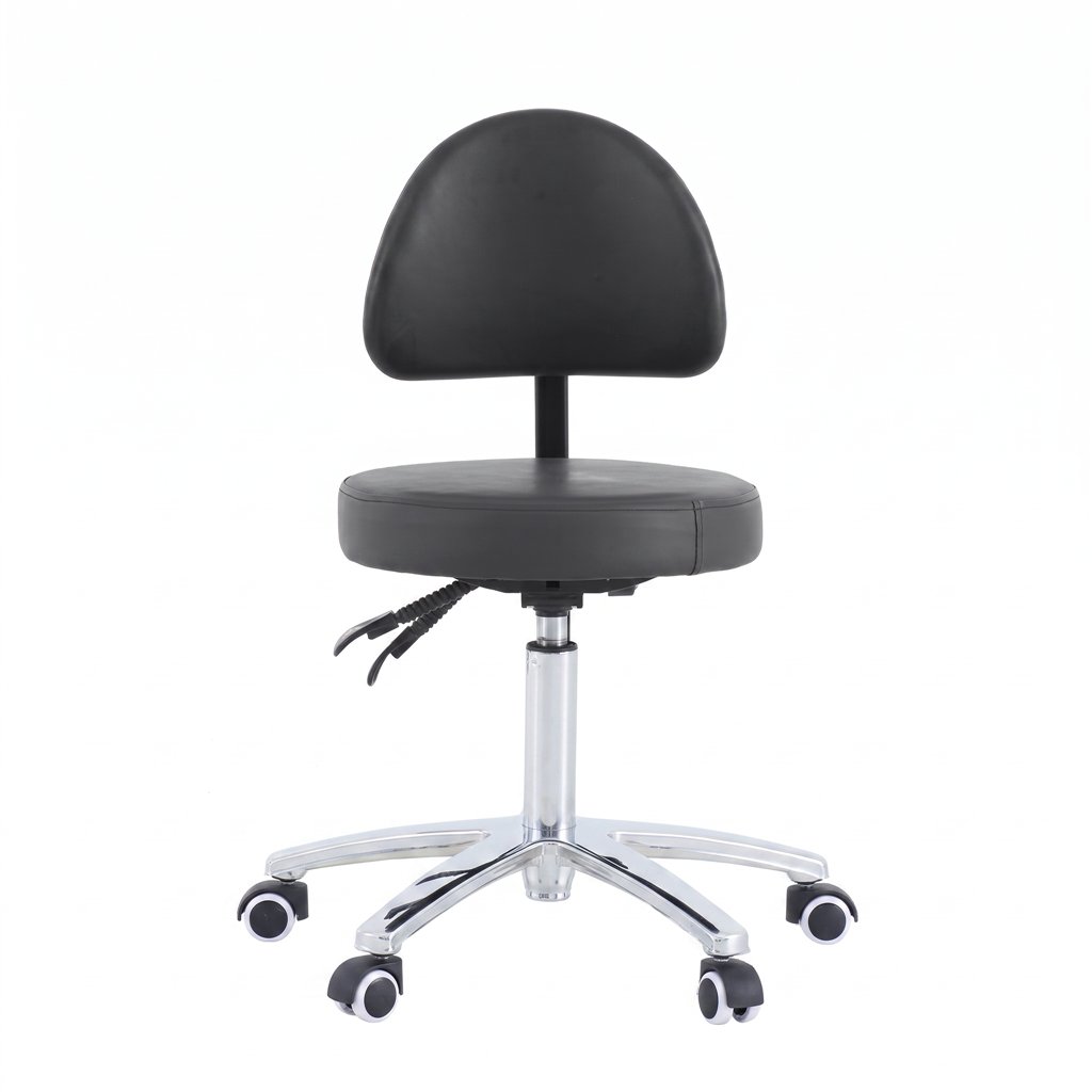 SUPP round stool with adjustable backrest WK / Confycare