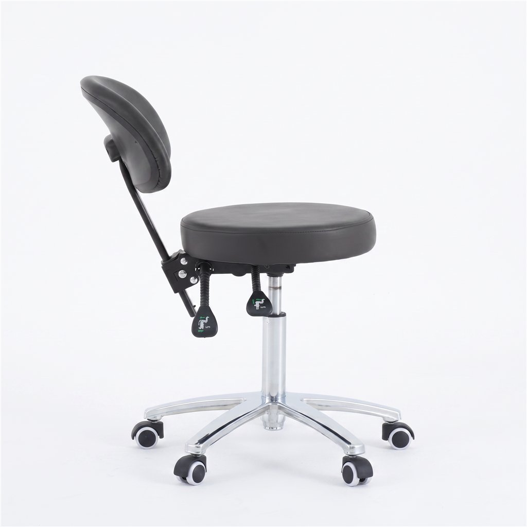 Tabouret rond SUPP avec dossier réglable WK / Confycare