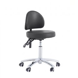 SUPP round stool with adjustable backrest WK / Confycare