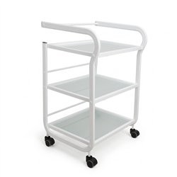 Carro auxiliar compacto de 3 baldas DDUUEETT TOPAZ