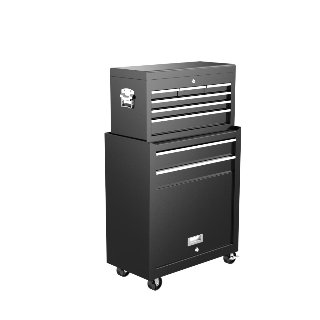 MUDI TRAX modular metal trolley with removable tool chest
