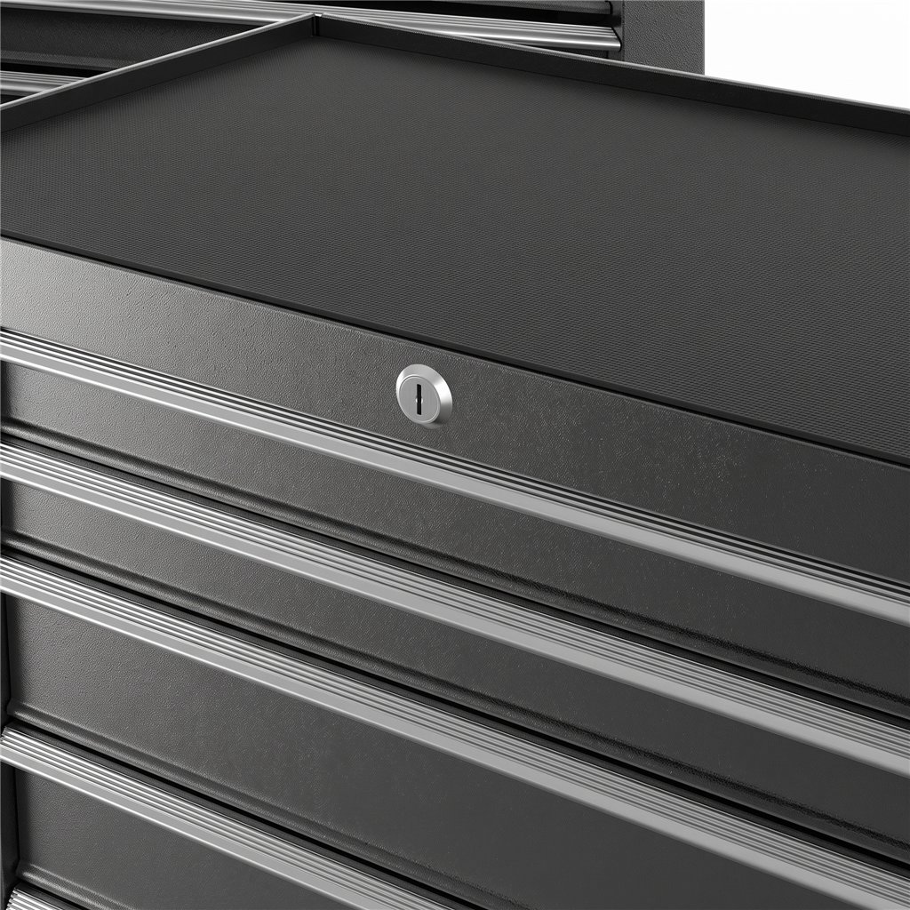 MUDI CRUX metal utility trolley with 5 drawers