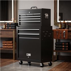 MUDI TRAX modular metal trolley with removable tool chest