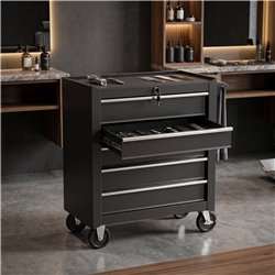 Carrito auxiliar metálico CRUX MUDI con 5 cajones