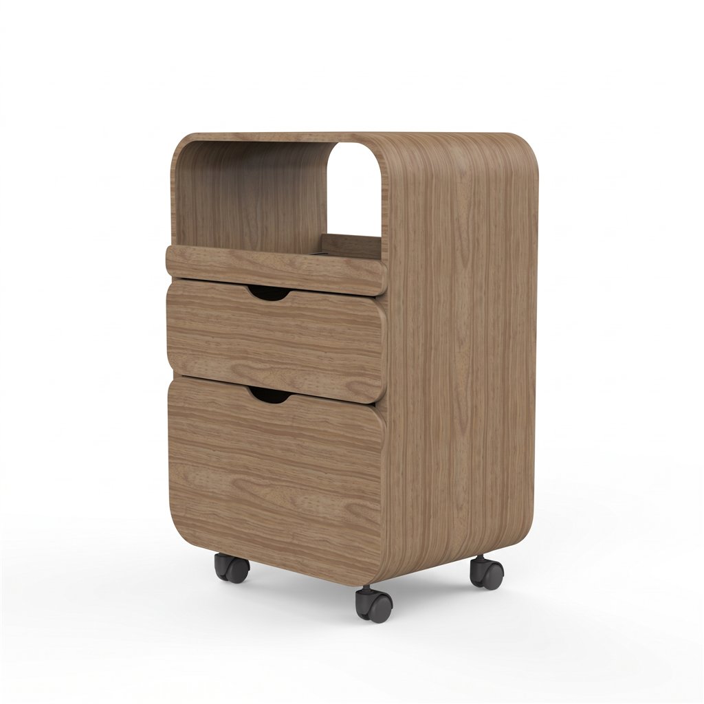 DDUUEETT THUL NATURAL Holzwagen mit 2 Schubladen