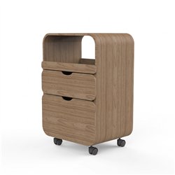 DDUUEETT THUL NATURAL wooden trolley with 2 drawers
