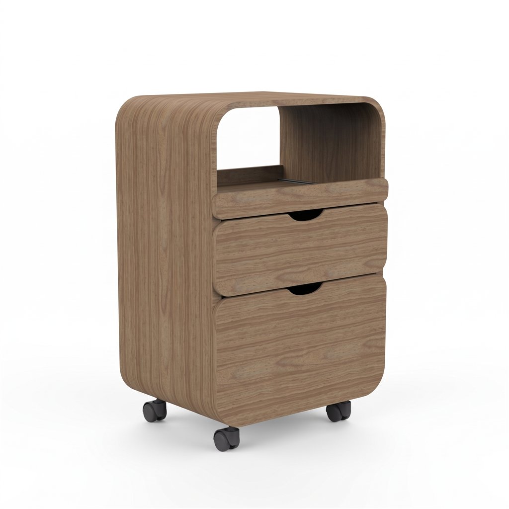 DDUUEETT THUL NATURAL Holzwagen mit 2 Schubladen