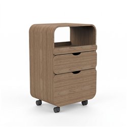 DDUUEETT THUL NATURAL wooden trolley with 2 drawers