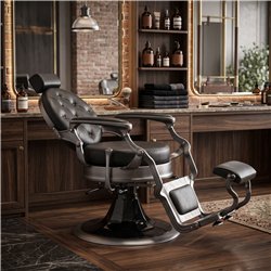 Weelko LARRY BRUSH vintage black barber chair