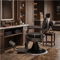 Weelko LARRY BRUSH vintage black barber chair