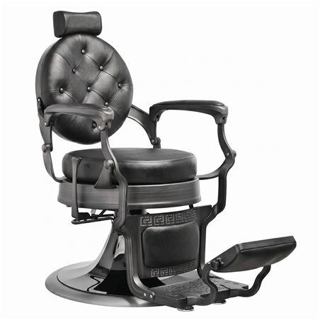 Fauteuil de barbier Weelko LARRY BRUSH vintage noir