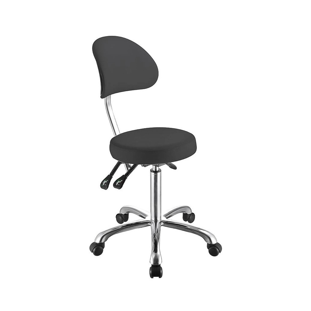Tabouret d’esthétique COMFORT avec dossier | Weelko