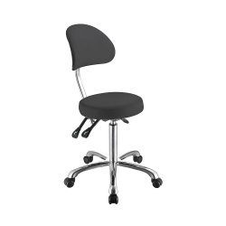 Tabouret d’esthétique COMFORT avec dossier | Weelko