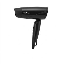 WAD CLICCO MINI black foldable travel hair dryer