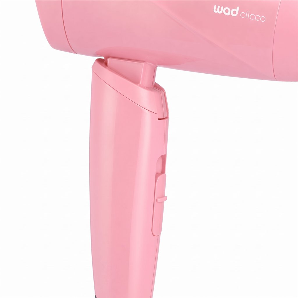 WAD CLICCO MINI pink foldable travel hair dryer