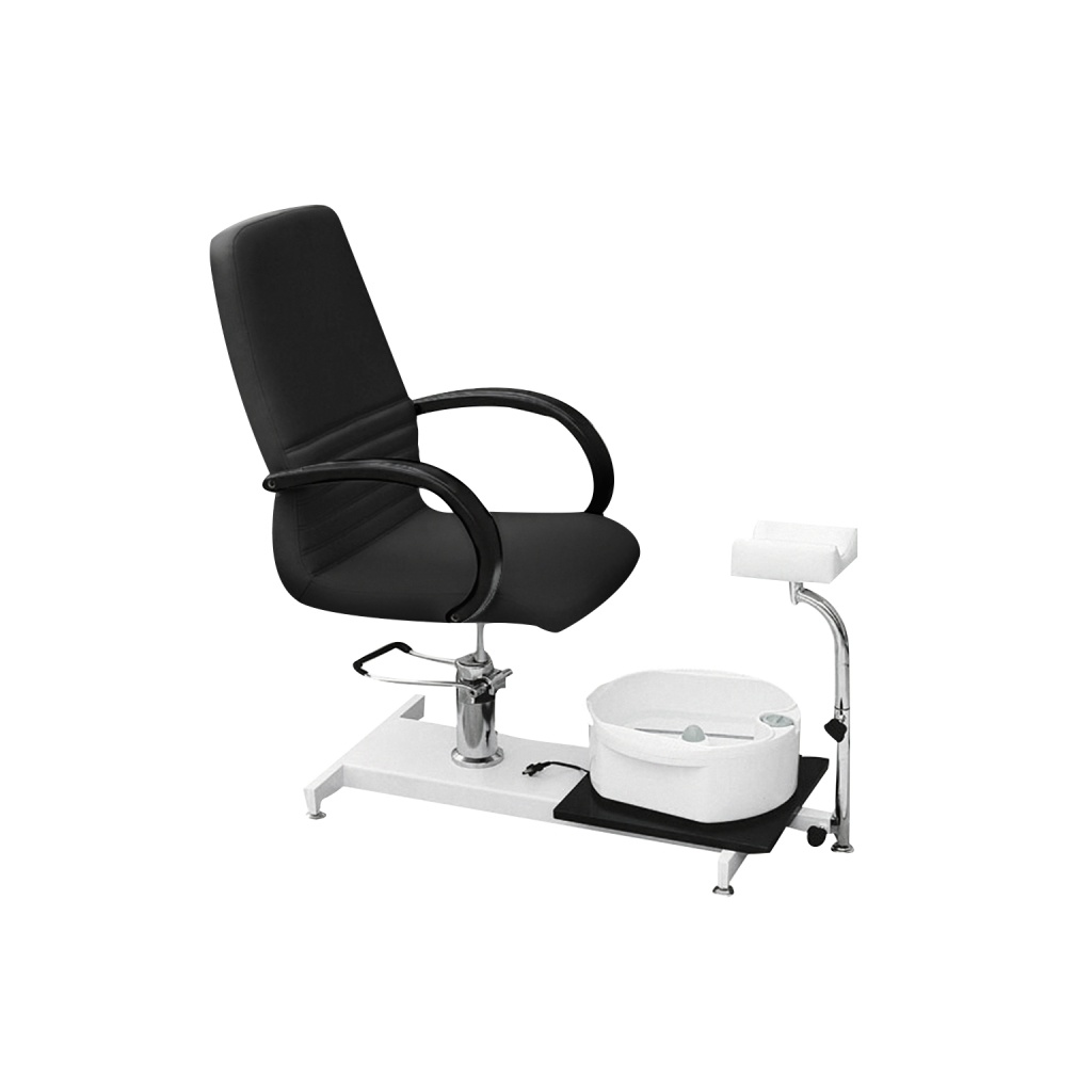Sillón hidráulico Torino Negro para manicura y pedicura