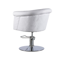 PostQuam Friseurstuhl Round Dot White