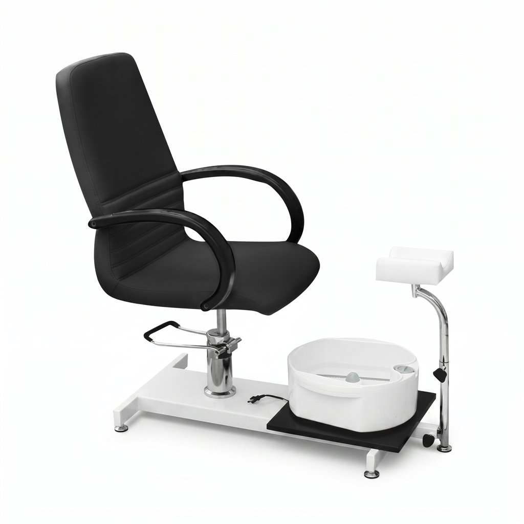 PostQuam Torino Black Hydraulic Manicure and Pedicure Chair