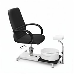 Cadeira hidráulica de manicure e pedicure Torino Preto PostQuam