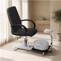 PostQuam Torino Black Hydraulic Manicure and Pedicure Chair